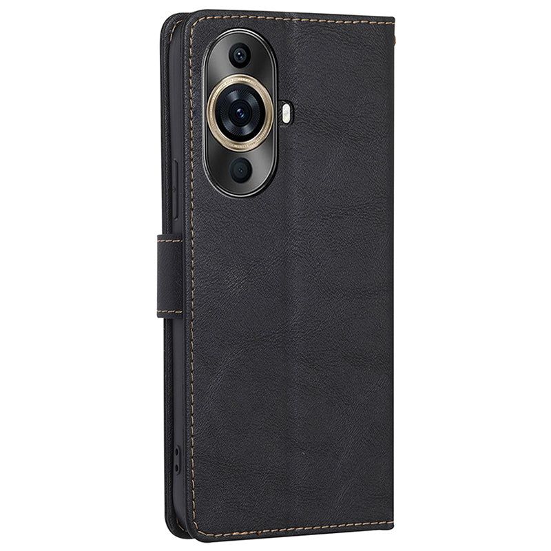Leather Folio Case for Huawei nova 11 Pro / nova 11 Ultra , RFID Blocking Wallet Stand Flip Phone Cover