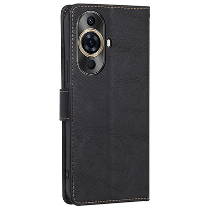 Leather Folio Case for Huawei nova 11 Pro / nova 11 Ultra , RFID Blocking Wallet Stand Flip Phone Cover