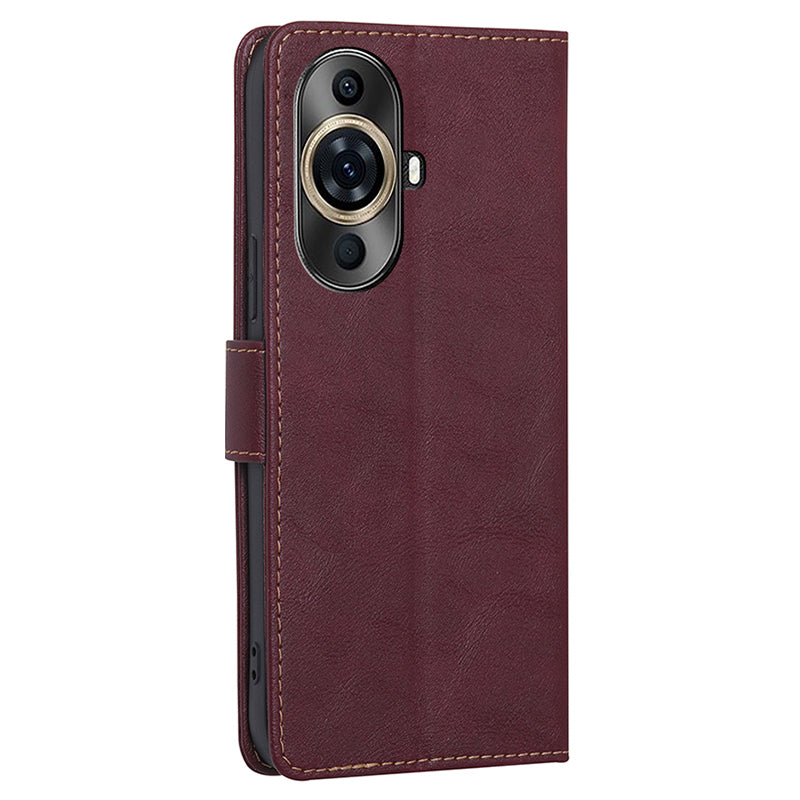Leather Folio Case for Huawei nova 11 Pro / nova 11 Ultra , RFID Blocking Wallet Stand Flip Phone Cover