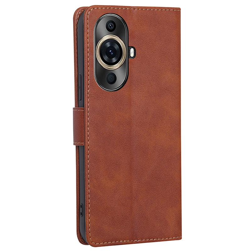 Leather Folio Case for Huawei nova 11 Pro / nova 11 Ultra , RFID Blocking Wallet Stand Flip Phone Cover