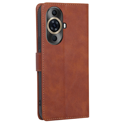 Leather Folio Case for Huawei nova 11 Pro / nova 11 Ultra , RFID Blocking Wallet Stand Flip Phone Cover