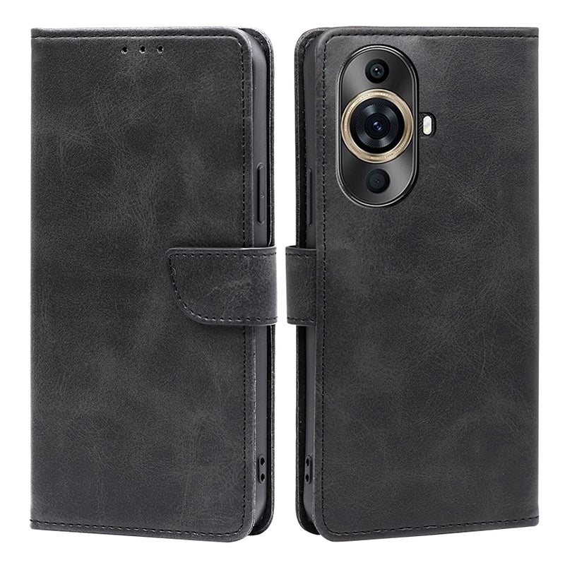 Wallet Phone Case for Huawei nova 11 Pro / nova 11 Ultra , PU Leather Calf Texture Stand Flip Cover