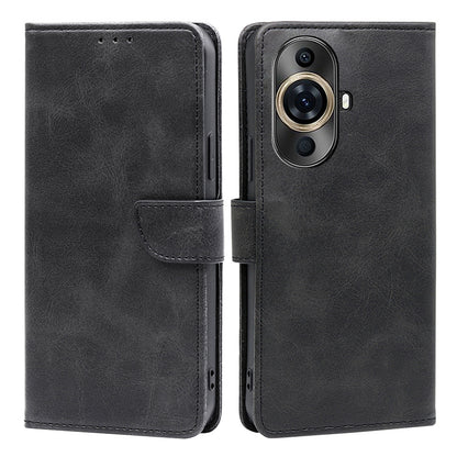 Wallet Phone Case for Huawei nova 11 Pro / nova 11 Ultra , PU Leather Calf Texture Stand Flip Cover