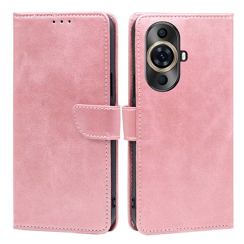 Wallet Phone Case for Huawei nova 11 Pro / nova 11 Ultra , PU Leather Calf Texture Stand Flip Cover