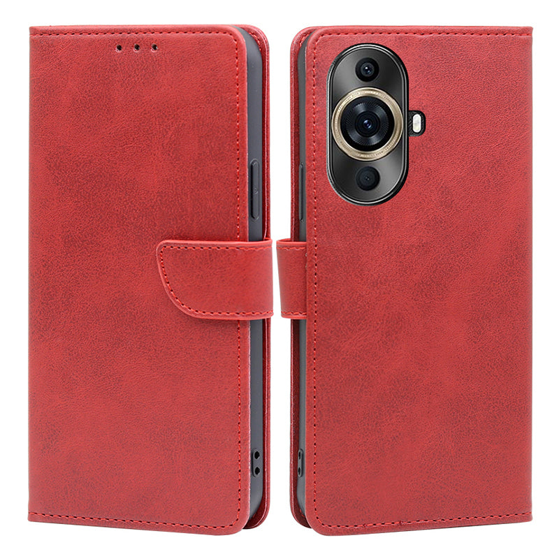 Wallet Phone Case for Huawei nova 11 Pro / nova 11 Ultra , PU Leather Calf Texture Stand Flip Cover