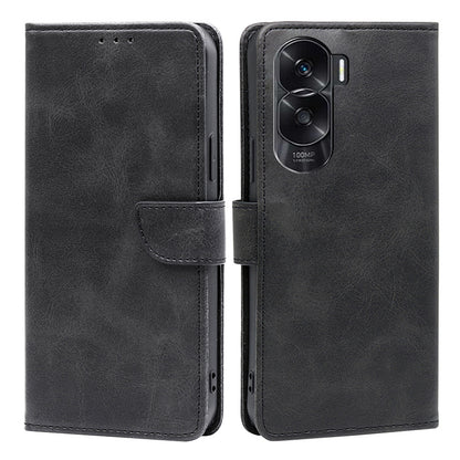 For Honor X50i 5G / 90 Lite 5G Wallet Leather Phone Cover Stand Magnetic Calf Texture Case