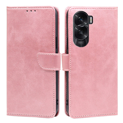 For Honor X50i 5G / 90 Lite 5G Wallet Leather Phone Cover Stand Magnetic Calf Texture Case