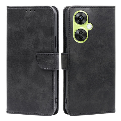 For OnePlus Nord CE 3 Lite 5G / Nord N30 5G PU Leather Calf Texture Wallet Cover Stand Magnetic Clasp Shockproof Phone Case