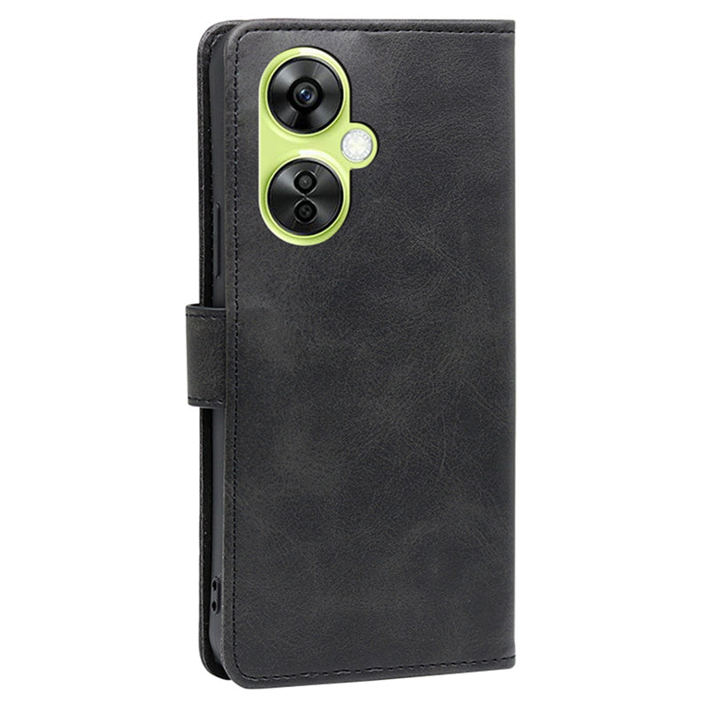 For OnePlus Nord CE 3 Lite 5G / Nord N30 5G PU Leather Calf Texture Wallet Cover Stand Magnetic Clasp Shockproof Phone Case