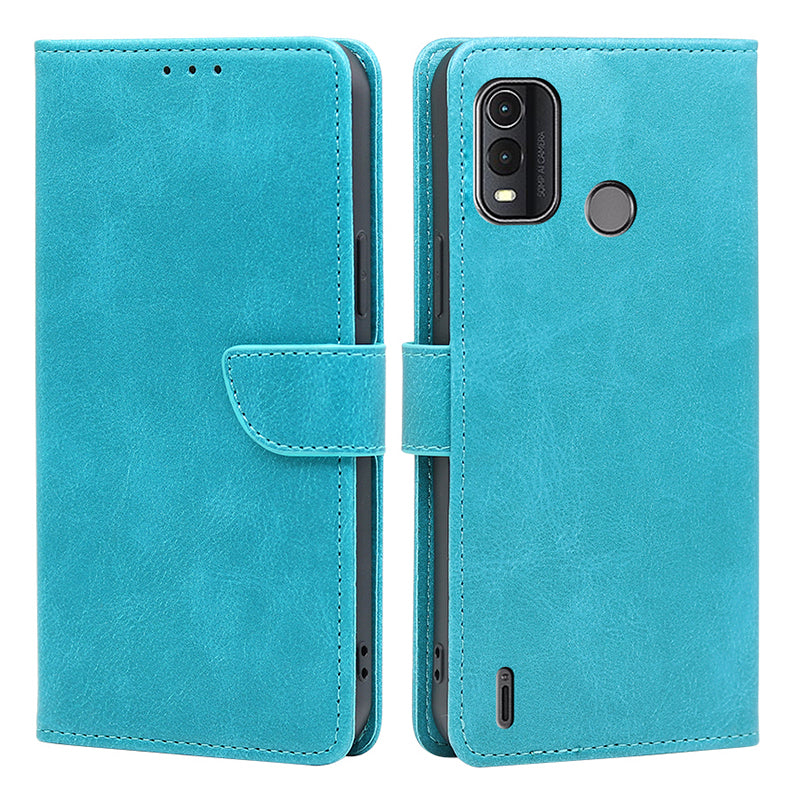 For Nokia G11 Plus 4G Flip PU Leather Wallet Case Stand Calf Texture Phone Cover