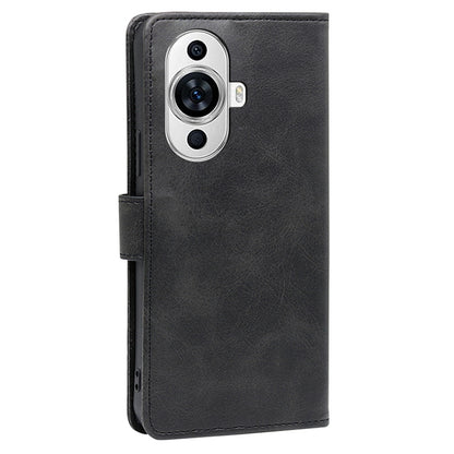 For Huawei nova 11 PU Leather Phone Case Flip Folio Wallet Stand Calf Texture Cover