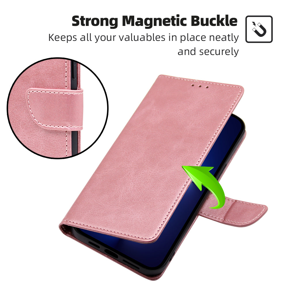For Huawei nova 11 PU Leather Phone Case Flip Folio Wallet Stand Calf Texture Cover