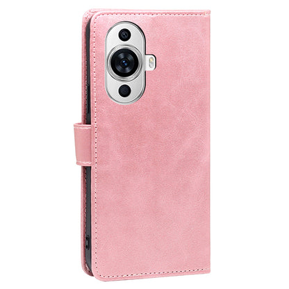 For Huawei nova 11 PU Leather Phone Case Flip Folio Wallet Stand Calf Texture Cover