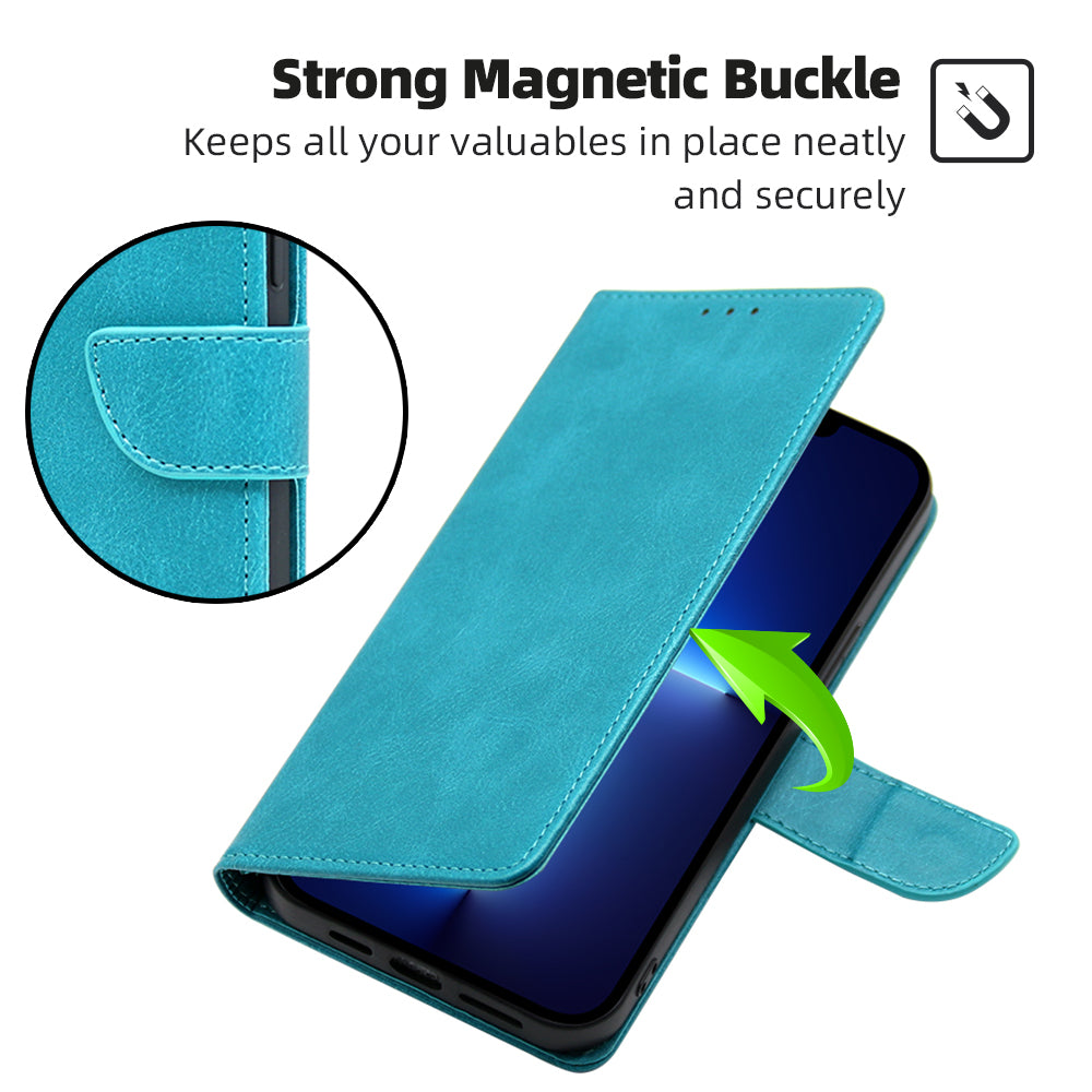 For Huawei nova 11 PU Leather Phone Case Flip Folio Wallet Stand Calf Texture Cover
