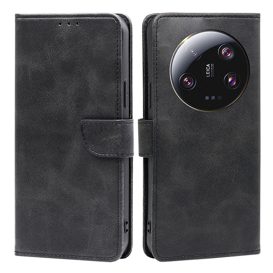For Xiaomi 13 Ultra PU Leather Magnetic Flip Case Wallet Stand Calf Texture Phone Cover