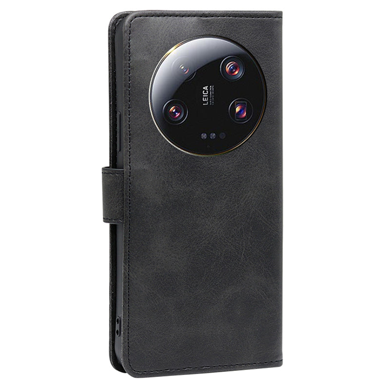 For Xiaomi 13 Ultra PU Leather Magnetic Flip Case Wallet Stand Calf Texture Phone Cover