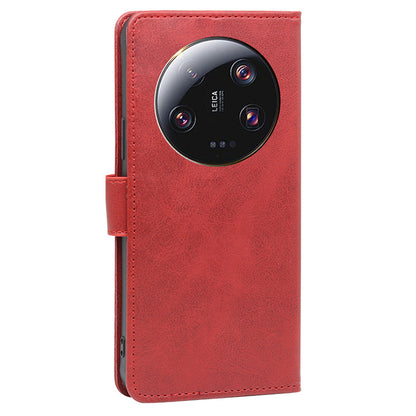 For Xiaomi 13 Ultra PU Leather Magnetic Flip Case Wallet Stand Calf Texture Phone Cover