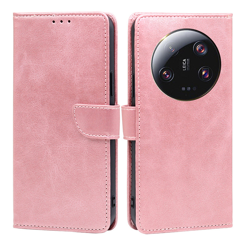 For Xiaomi 13 Ultra PU Leather Magnetic Flip Case Wallet Stand Calf Texture Phone Cover
