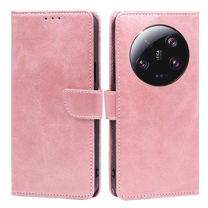 For Xiaomi 13 Ultra PU Leather Magnetic Flip Case Wallet Stand Calf Texture Phone Cover