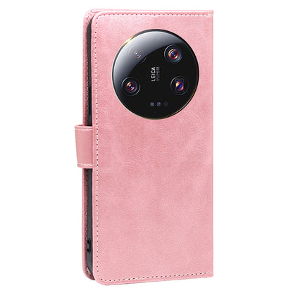 For Xiaomi 13 Ultra PU Leather Magnetic Flip Case Wallet Stand Calf Texture Phone Cover