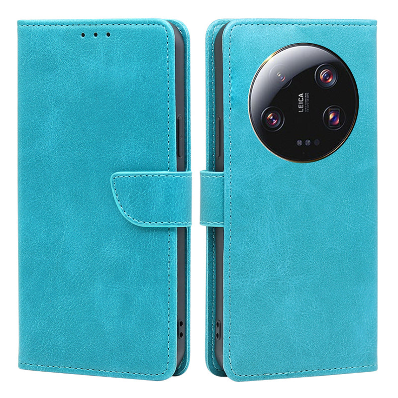For Xiaomi 13 Ultra PU Leather Magnetic Flip Case Wallet Stand Calf Texture Phone Cover