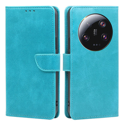 For Xiaomi 13 Ultra PU Leather Magnetic Flip Case Wallet Stand Calf Texture Phone Cover