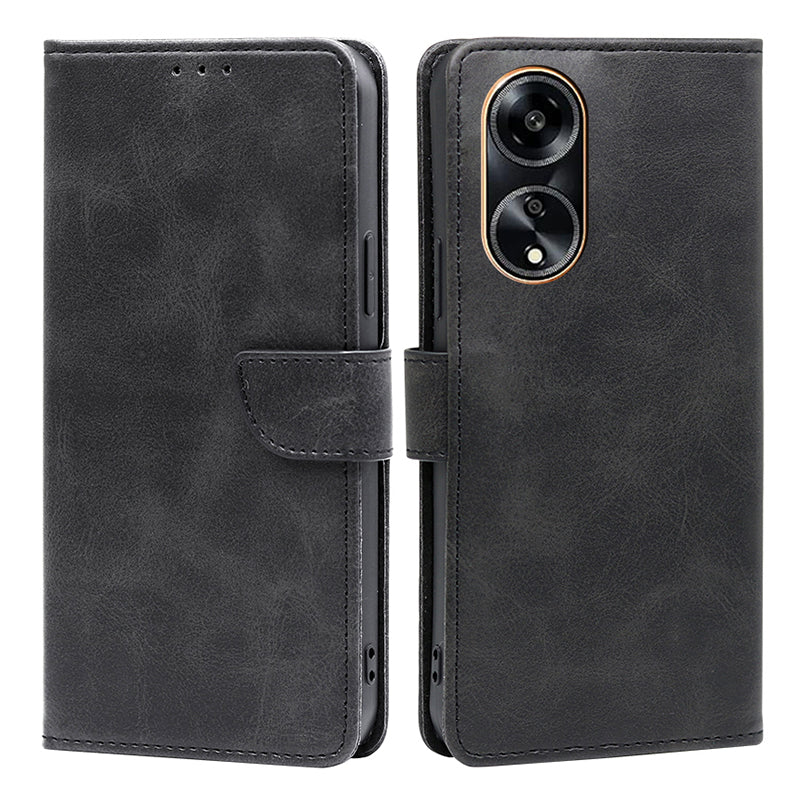 For Oppo A1 5G / A98 5G / F23 5G Flip Stand PU Leather Case Calf Texture Wallet Phone Cover