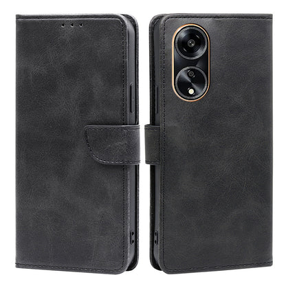 For Oppo A1 5G / A98 5G / F23 5G Flip Stand PU Leather Case Calf Texture Wallet Phone Cover