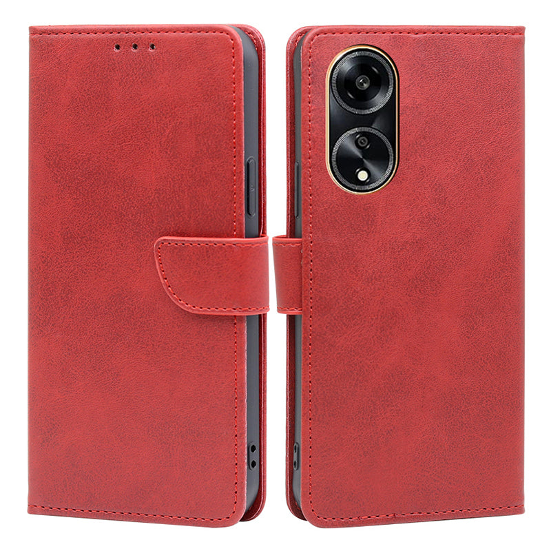 For Oppo A1 5G / A98 5G / F23 5G Flip Stand PU Leather Case Calf Texture Wallet Phone Cover