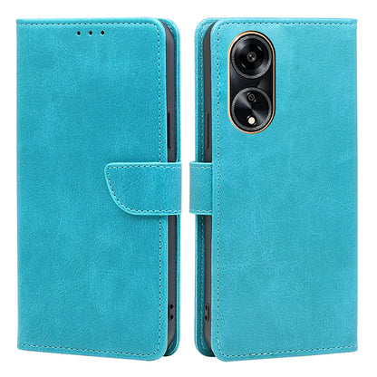 For Oppo A1 5G / A98 5G / F23 5G Flip Stand PU Leather Case Calf Texture Wallet Phone Cover