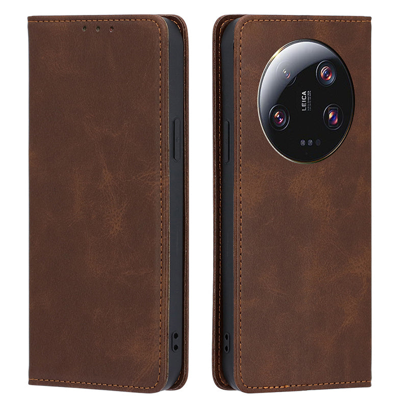 For Xiaomi 13 Ultra Calf Texture Phone Leather Case Stand Wallet Protective Phone Cover