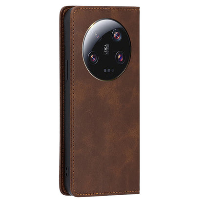 For Xiaomi 13 Ultra Calf Texture Phone Leather Case Stand Wallet Protective Phone Cover