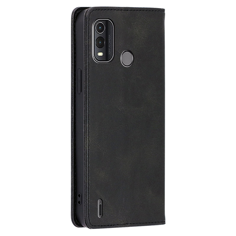 For Nokia G11 Plus 4G Leather Phone Case Calf Texture Phone Cover with Stand Wallet