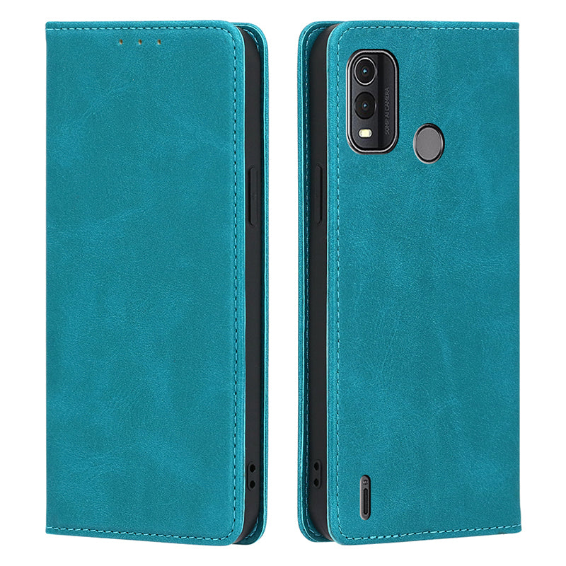 For Nokia G11 Plus 4G Leather Phone Case Calf Texture Phone Cover with Stand Wallet