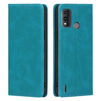 For Nokia G11 Plus 4G Leather Phone Case Calf Texture Phone Cover with Stand Wallet