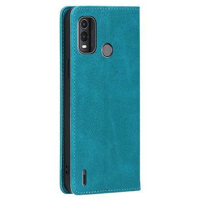 For Nokia G11 Plus 4G Leather Phone Case Calf Texture Phone Cover with Stand Wallet
