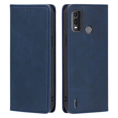 For Nokia G11 Plus 4G Leather Phone Case Calf Texture Phone Cover with Stand Wallet