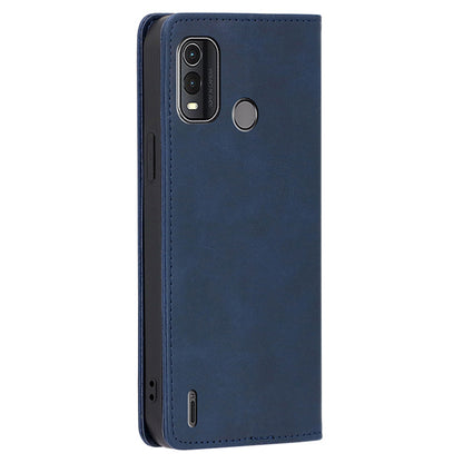 For Nokia G11 Plus 4G Leather Phone Case Calf Texture Phone Cover with Stand Wallet