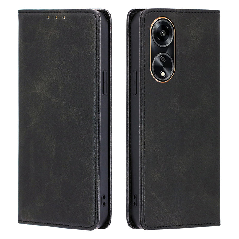 Calf Texture Stand Wallet Phone Cover for Oppo A1 5G / A98 5G / F23 5G , PU Leather + TPU Phone Case