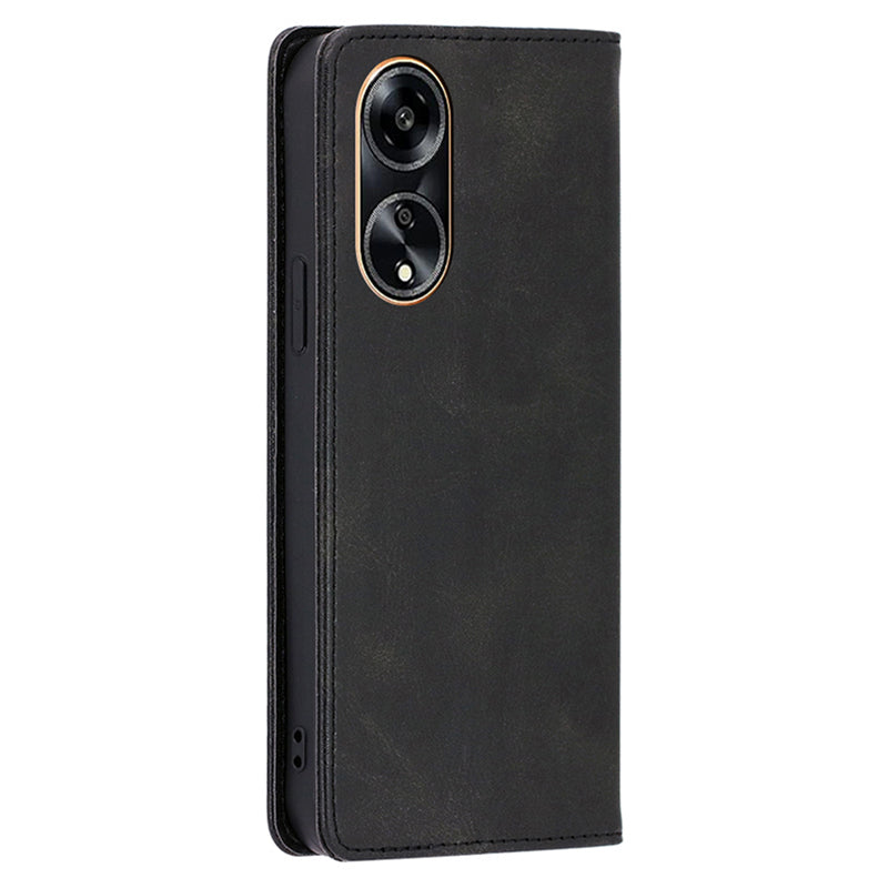 Calf Texture Stand Wallet Phone Cover for Oppo A1 5G / A98 5G / F23 5G , PU Leather + TPU Phone Case