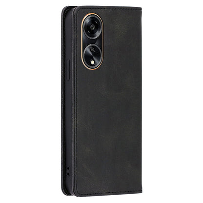Calf Texture Stand Wallet Phone Cover for Oppo A1 5G / A98 5G / F23 5G , PU Leather + TPU Phone Case