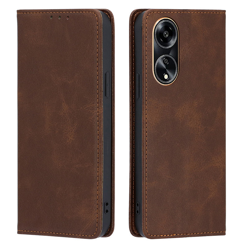 Calf Texture Stand Wallet Phone Cover for Oppo A1 5G / A98 5G / F23 5G , PU Leather + TPU Phone Case