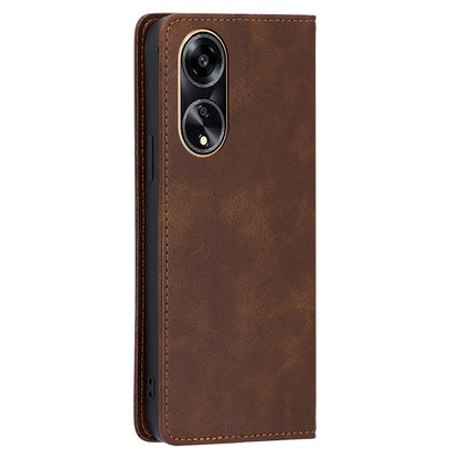 Calf Texture Stand Wallet Phone Cover for Oppo A1 5G / A98 5G / F23 5G , PU Leather + TPU Phone Case