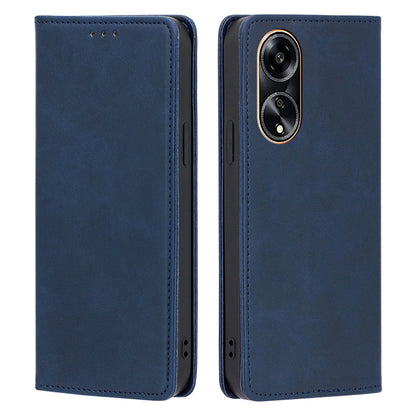 Calf Texture Stand Wallet Phone Cover for Oppo A1 5G / A98 5G / F23 5G , PU Leather + TPU Phone Case