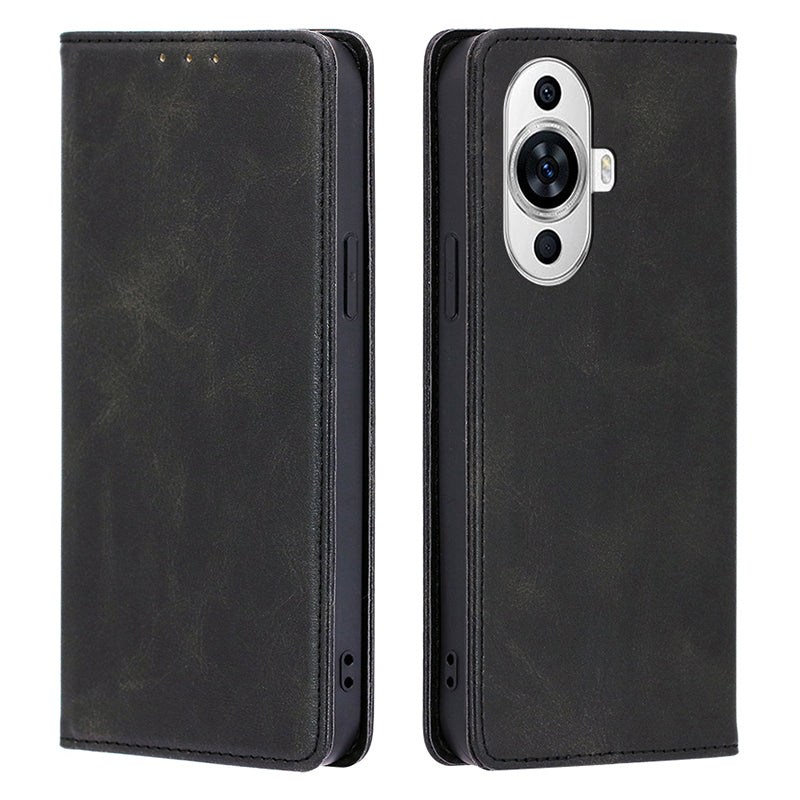 For Huawei nova 11 PU Leather Calf Texture Phone Case Stand Wallet Anti-drop Phone Cover