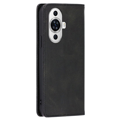 For Huawei nova 11 PU Leather Calf Texture Phone Case Stand Wallet Anti-drop Phone Cover