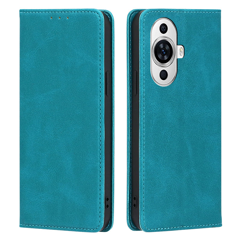 For Huawei nova 11 PU Leather Calf Texture Phone Case Stand Wallet Anti-drop Phone Cover