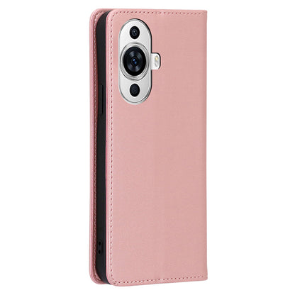 For Huawei nova 11 PU Leather Calf Texture Phone Case Stand Wallet Anti-drop Phone Cover