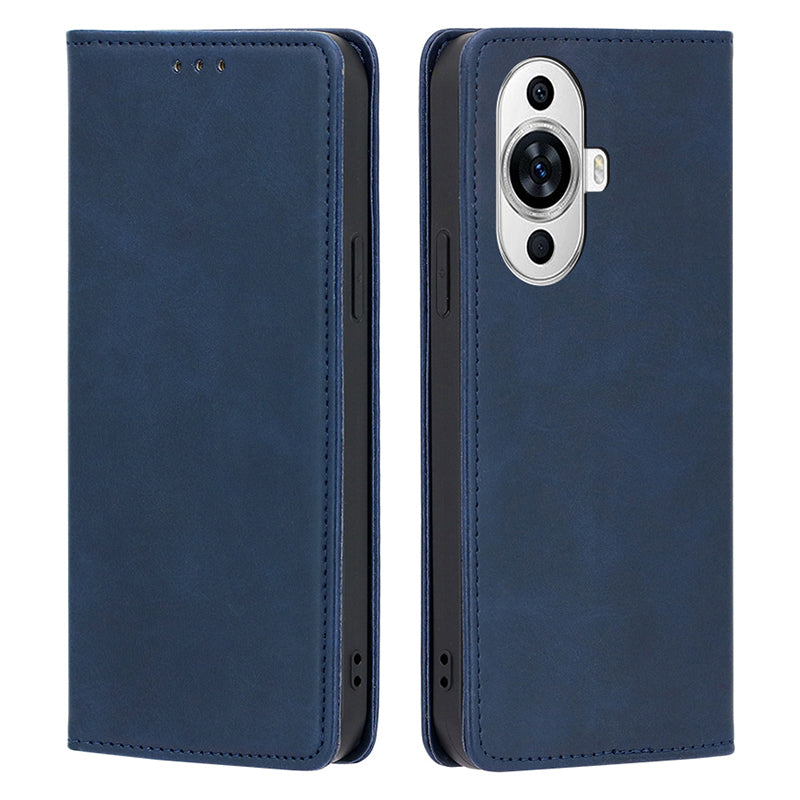 For Huawei nova 11 PU Leather Calf Texture Phone Case Stand Wallet Anti-drop Phone Cover