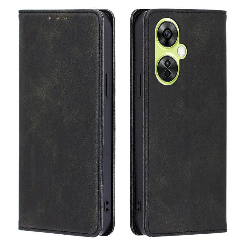 For OnePlus Nord CE 3 Lite 5G / Nord N30 5G PU Leather Stand Phone Cover Calf Texture Wallet Case